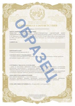 Образец Сертификат СТО 01.064.00220722.2-2020 Белогорск Сертификат СТО 01.064.00220722.2-2020 
